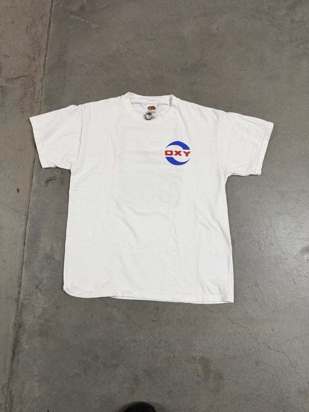 Vintage Fruit Of The Loom Oxy Elk Hills T-Shirt Size M White